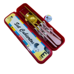 SET PALILLOS 2 PZA KID - DORADO /  ROSADO