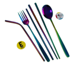 SET CUBIERTOS 5 PIEZAS METALICO