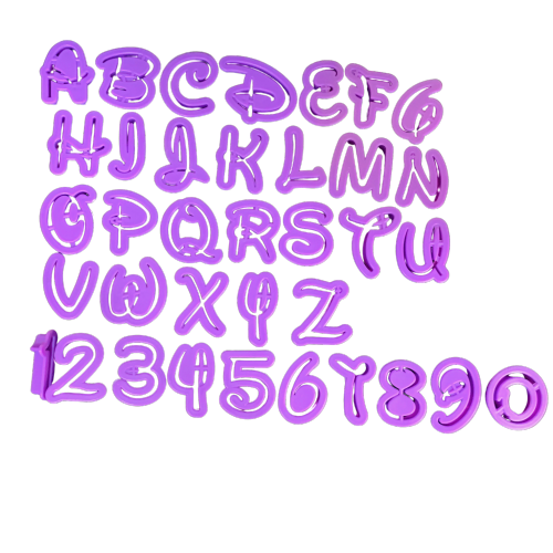 IMG_0911 SET MOLDE LETRAS DISNEY - Imagen 1