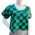 POLERA  KIMETSU TANJIRO CUADROS / G