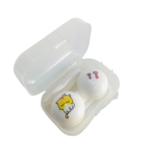 ESTUCHE LENS CONTACT CUTE  -  GATITO AMRILLO