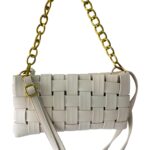 CARTERA BEIGE TRENZADA