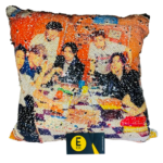 FUNDA DE ALMOHADA DE LENTEJUELA BTS
