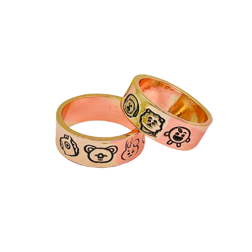 IMG_5783 ANILLO BT21 - ORO ROSA - Imagen 1