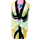 BATA NARUTO GREEN -VERDE CON LLAMAS - AMBAS TALLA L